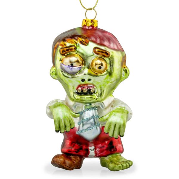 Zac the Zombie Christmas Bauble