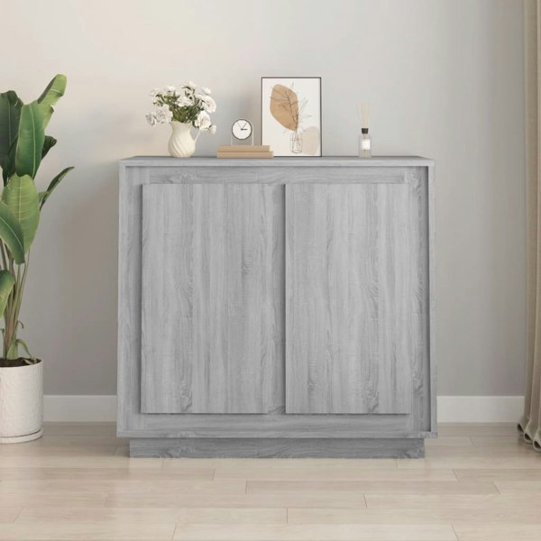 Berkfield Sideboard Grey Sonoma 80x34x75 cm Engineered Wood