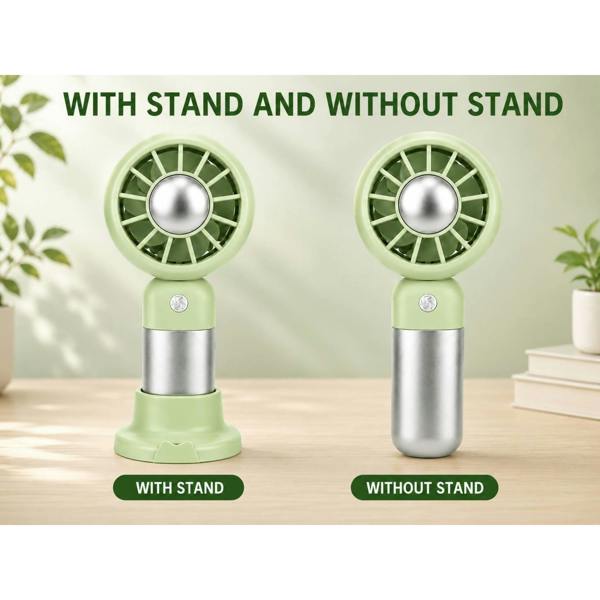Dyzi Portable Handheld Mini Fan Rechargeable with Stand USB C 3 Speed