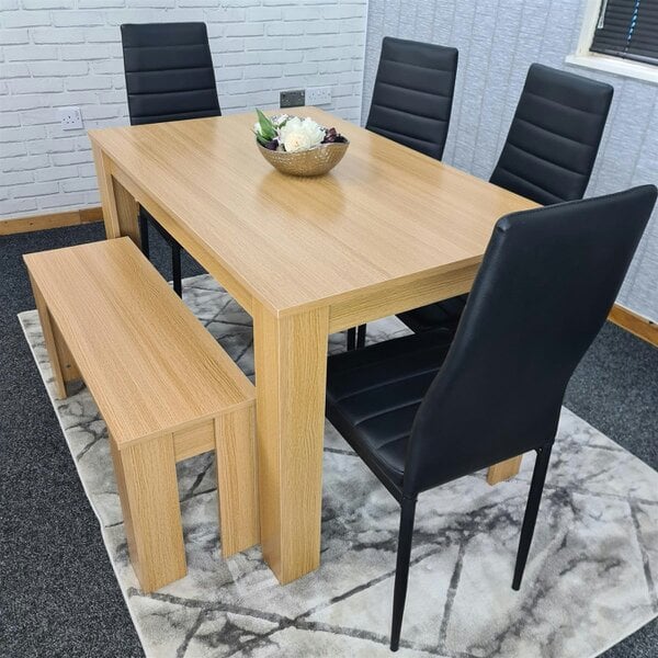 Kosy Koala Dining Table Set with 4 Chairs Dining Room and Kitchen table set of 4, and Benches