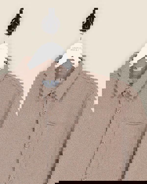 Larsson & Co Stone Textured Overshirt