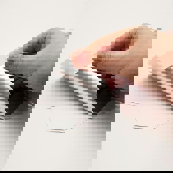 Honey  Hexa Brown Glossy 3D Tile Stickers 30.5 x 15.4cm  (12 x 6 in) - 12 pcs in a pack