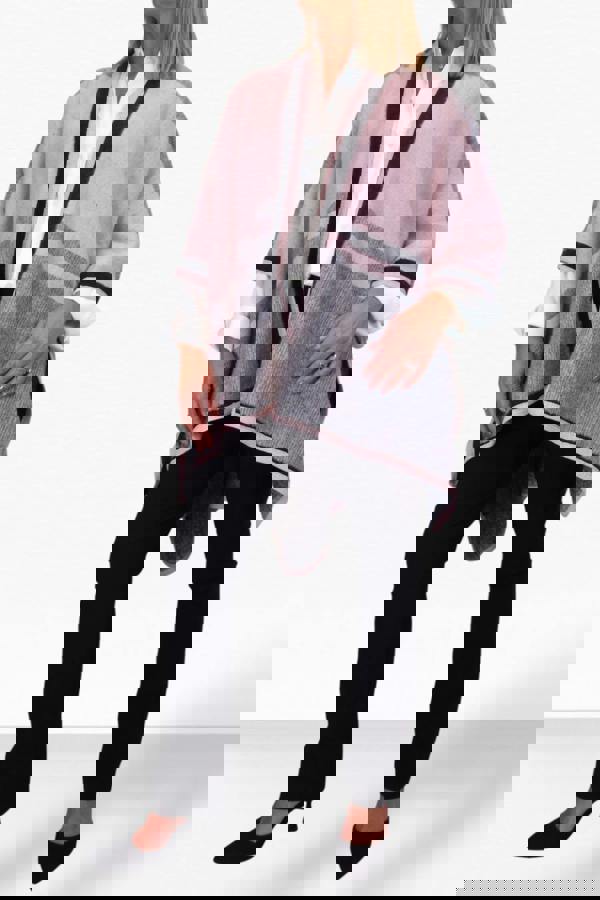 Paulo Due Soft Knitted Longline Knit Poncho Cape