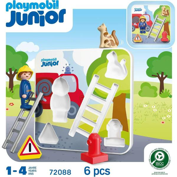 Playmobil JUNIOR: Fire Rescue Puzzle - 72088 Playset