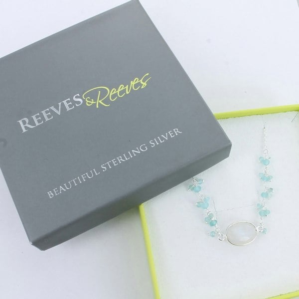 Sophie Aqua Stone Bracelet - Reeves & Reeves