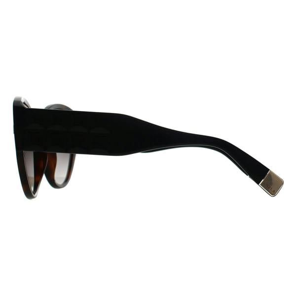 Furla Sunglasses SFU784 01AY Shiny Dark Havana Smoke Grey Gradient