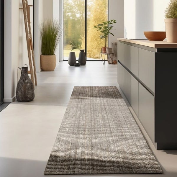 Handwoven Jute Brown Rug – Natural Colour