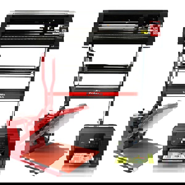 PixMax 38cm Clam Heat Press, Vinyl Cutter, Printer