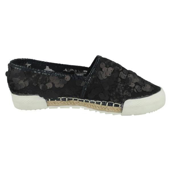 Savannah Ladies Savannah Flat Sequin Espadrilles