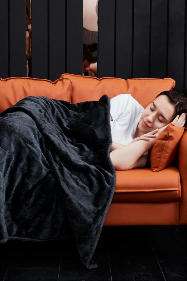 Ezysleep Super Soft Cosy Heated Fleece Throw Blanket With Adjustable Control
