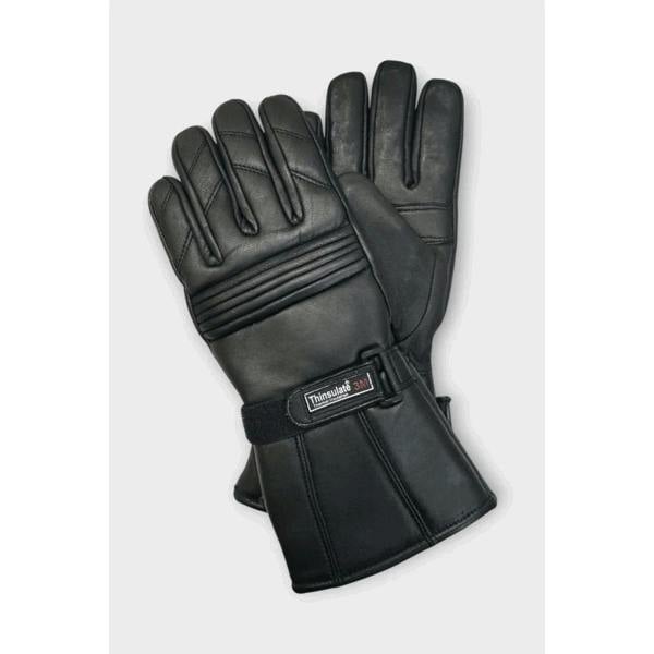 Infinity Leather Men’s Cowhide Leather Thermal Insulation Motorcycle Gloves