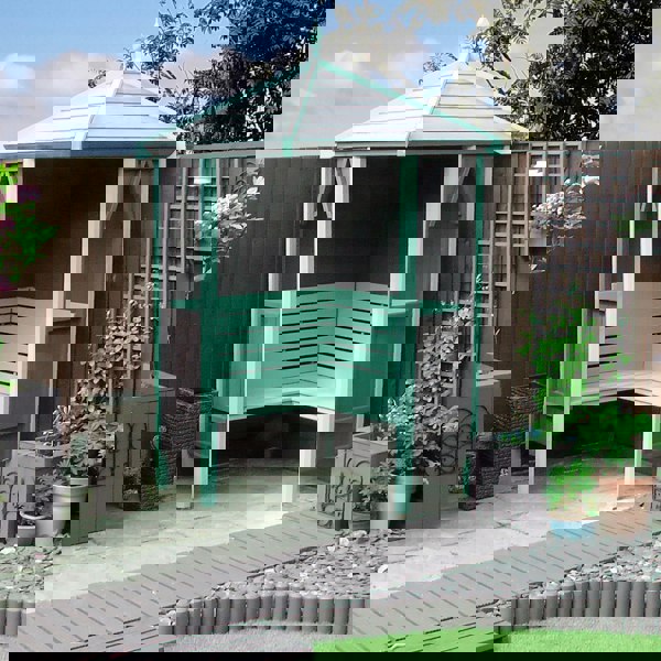 Shire Honeysuckle Corner Arbour 1.4x1.4m - Best Shed