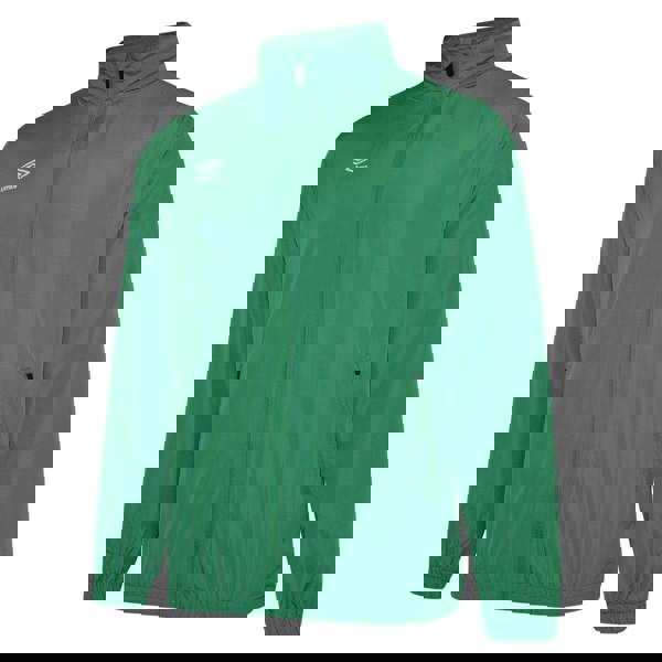 Umbro Mens Club Essential Light Waterproof Jacket - Emerald - 