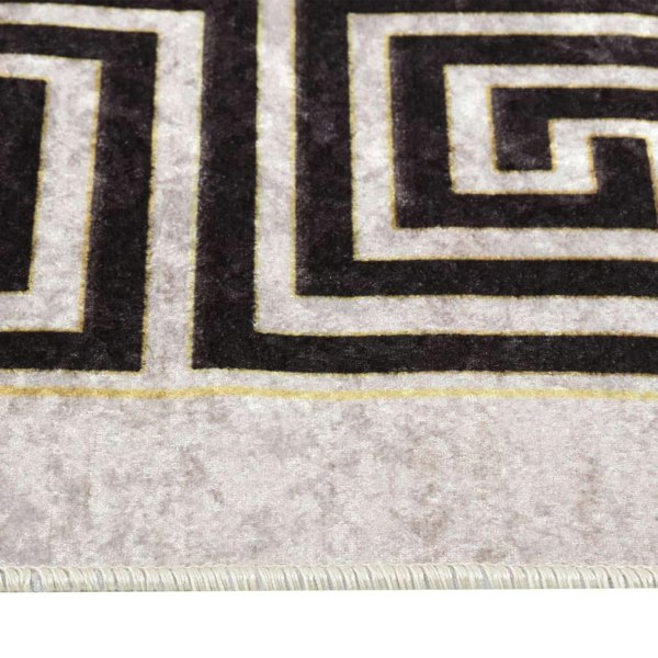Berkfield Rug Washable 120x180 cm Light Beige Anti Slip