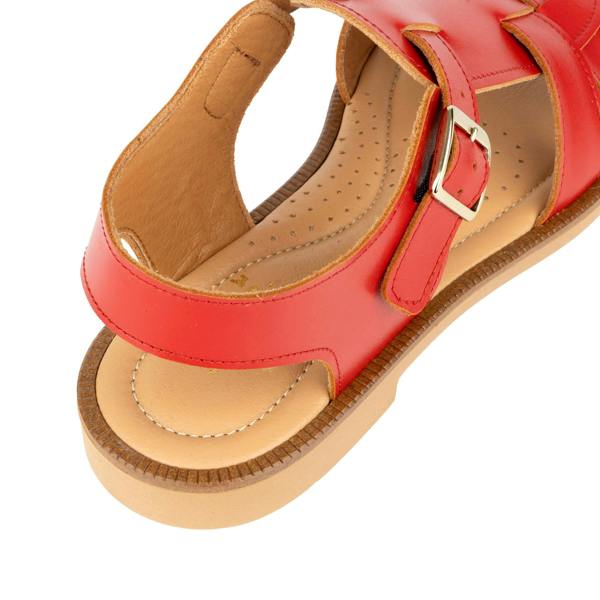 Embassy London Fiona - Red - Women's Leather Gladiator Strap Sandals
