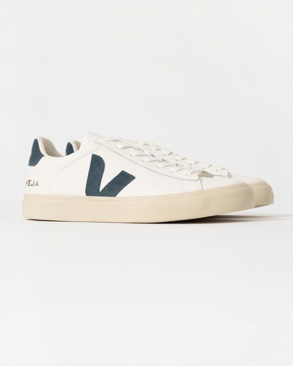 Veja Campo Leather Womens Trainers - White/California