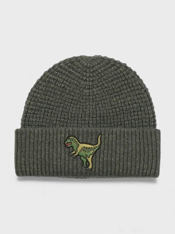 Coach Rexy Patch Thermal Beanie Charcoal