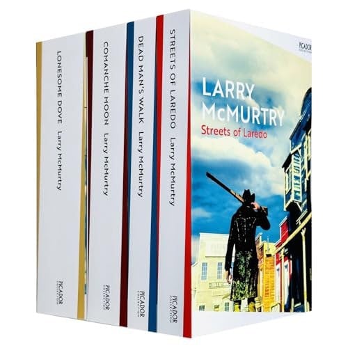 Lonesome Dove Series 4 Books Collection by Larry McMurtry (Lonesome Dove, Streets of Laredo, Dead Man's Walk and Comanche Moon)