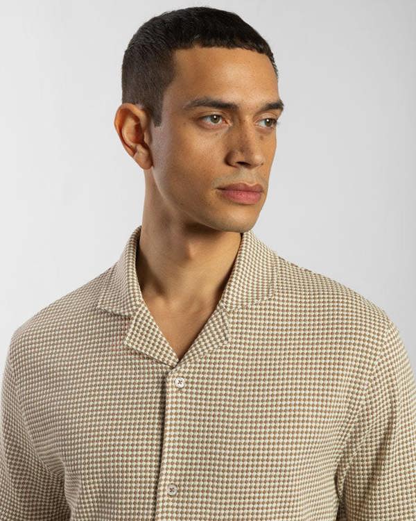 Steel & Jelly Dotted Jacquard Short Sleeve Shirt