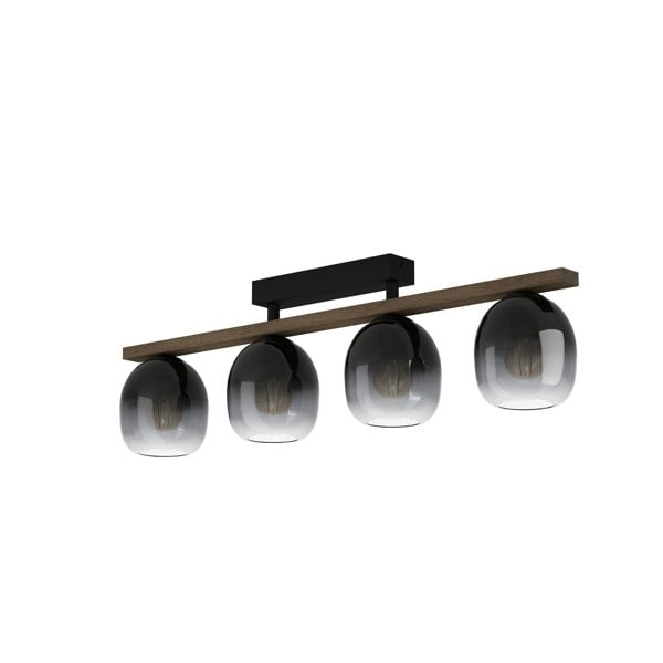 EGLO Filago Ombre Glass 3-Light Ceiling Fixture