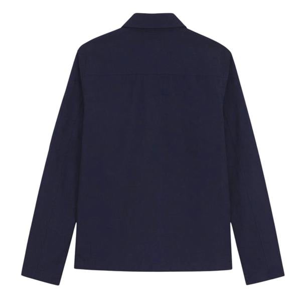Hugo Mens Logo Cotton Overshirt - Navy - 
