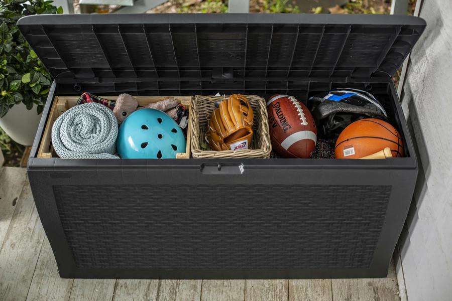 Keter Norfolk Leisure Keter Samoa Grey Storage Box  270 Ltr