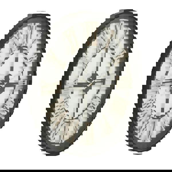 Hill Interiors Skeleton Wall Clock - Black/White - 