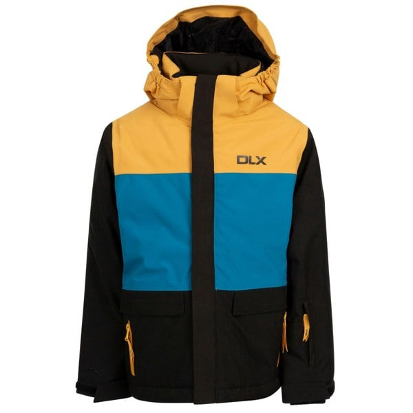 Trespass Childrens/Kids Garcia DLX Ski Jacket - Black/Yellow/Blue