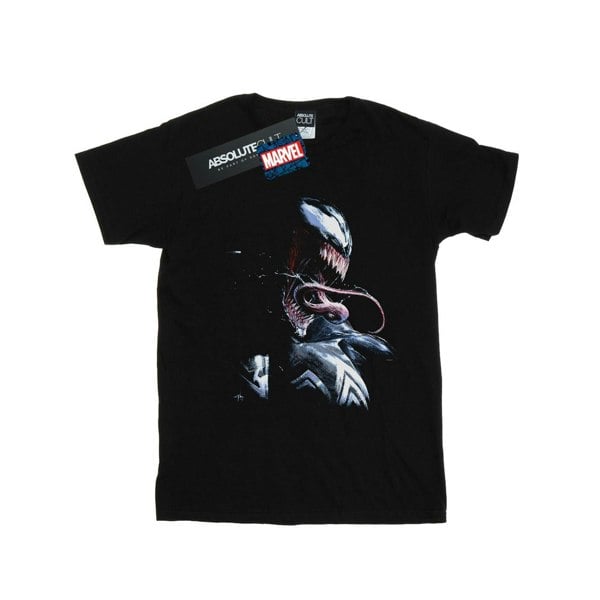 Marvel Boys Venom Painting T-Shirt - Black