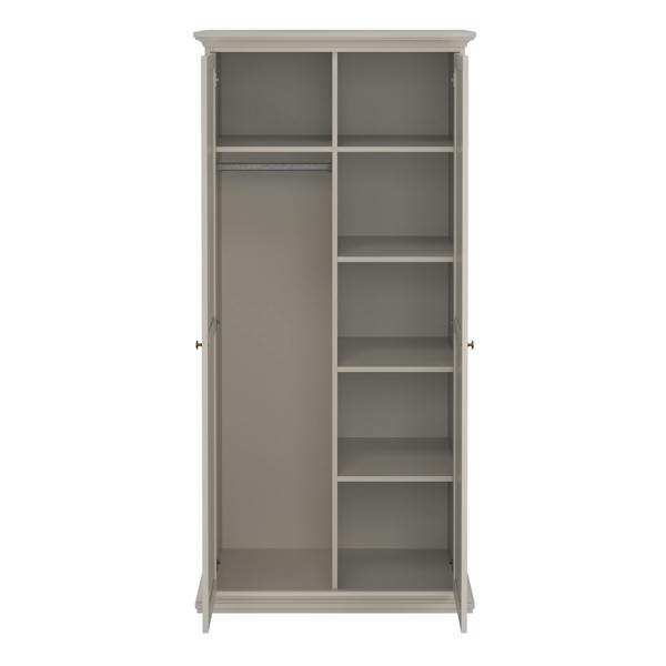 Furniture To Go Paris Wardrobe with 2 Doors in Cashmere