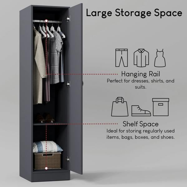 Vida Designs Riano 1 Door Wardrobe