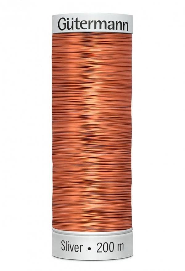 Gutermann Sulky Sliver Embroidery Thread 200m Polyamide, Polyester Thread Suitable For Embroidery