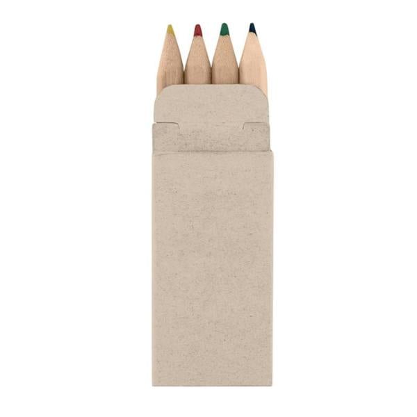 MidOcean Petit Abigail Mini Coloured Pencil (Pack of 4) - Multicoloured - 