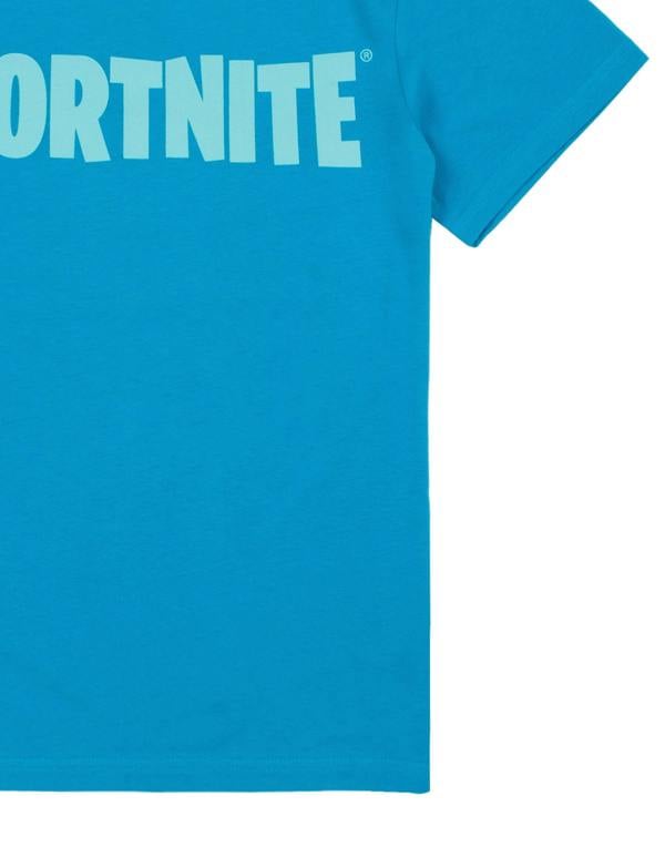 Fortnite Boys Blue Battle Royale Short Sleeved T-Shirt