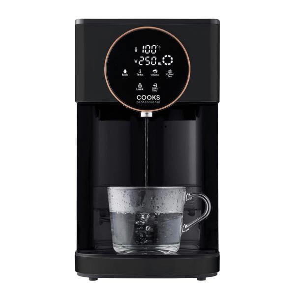 Cooks Professional 4L Digital Hot Water Dispenser | Black / Rose Gold
