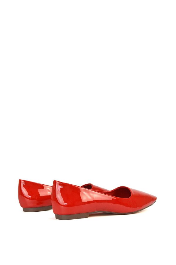 XY LONDON Square Toe Slip On Flat Heel Ballerina Pumps