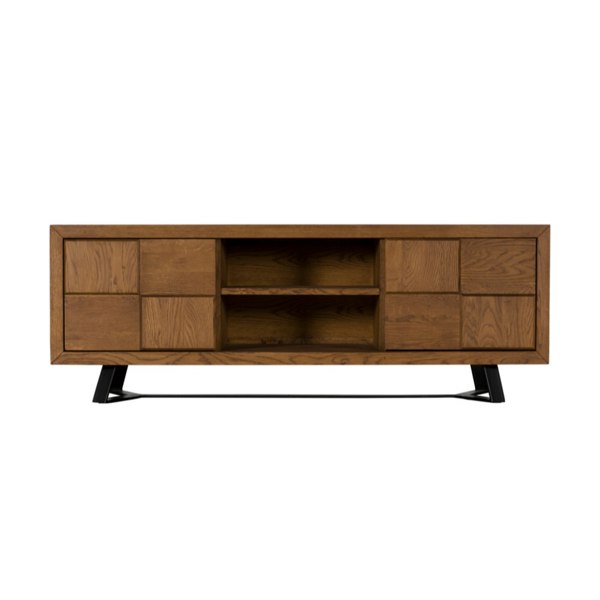 solid oak tv unit