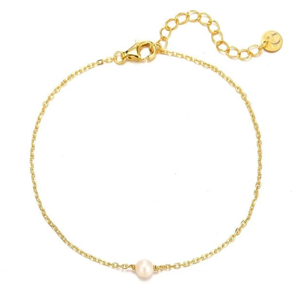 Gold Trip Single Pearl Bracelet