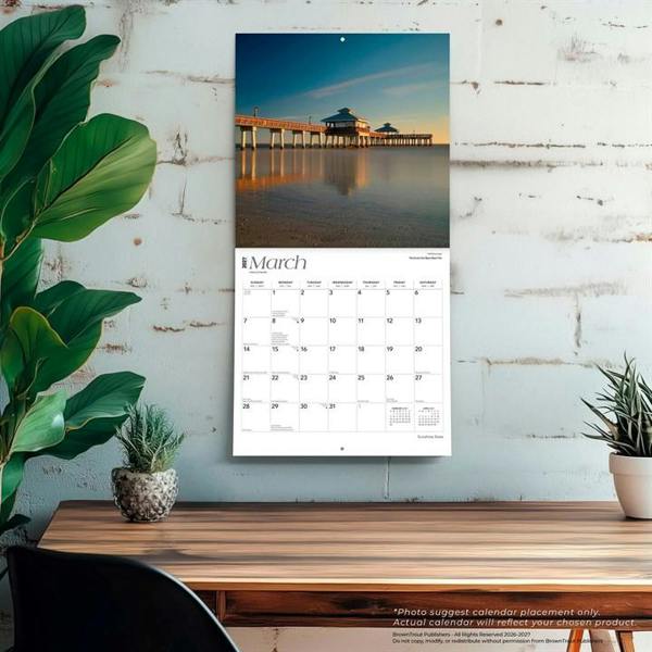 Florida, Sunshine State Calendar 2027, Wall Calendars, Month To View, Travel, Gift