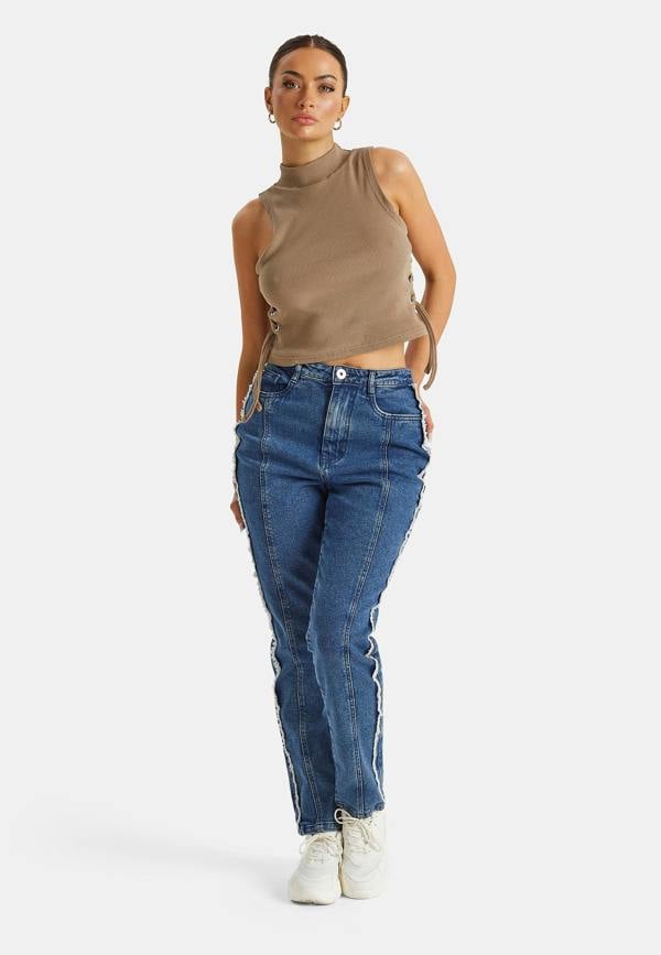 Urban Bliss Fray Seam Detail Wrath Jean