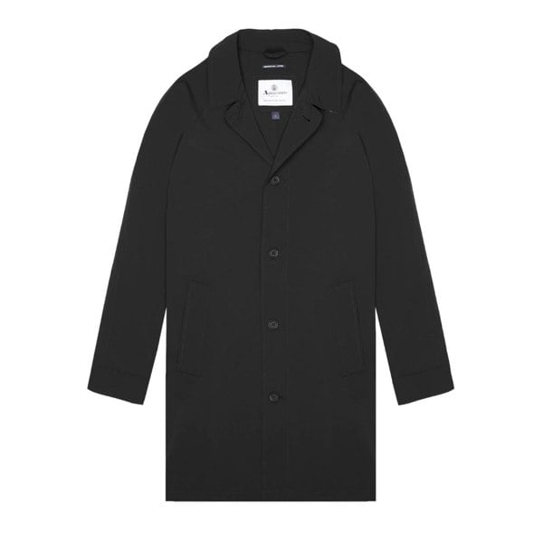 Aquascutum Active Stretch Caban Trench Coat Black L