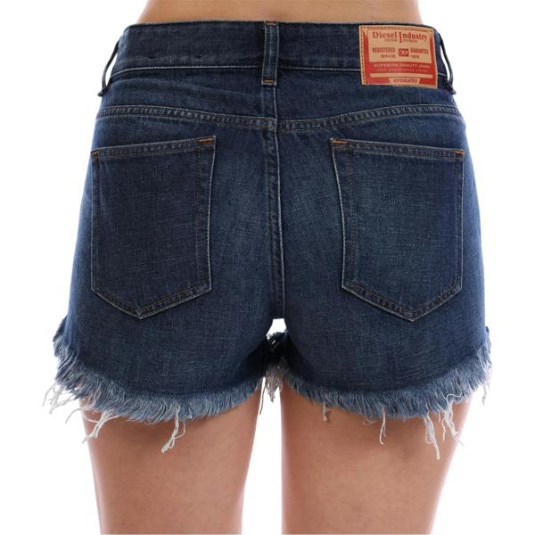 Diesel Womens/Ladies Rifty Denim Jean Shorts - Blue Denim - 
