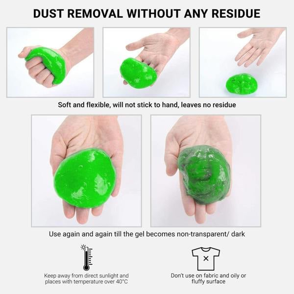 ULTRICS Dust Cleaner Gel Putty, Soft Flexible Cleaning Kit for Keyboards, Laptops, Car Vents and Electronics