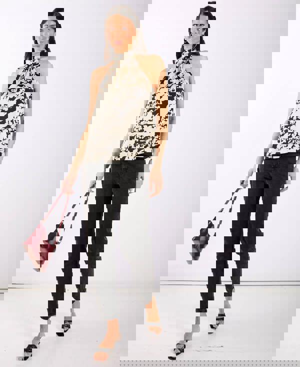 Ivory halter neck top