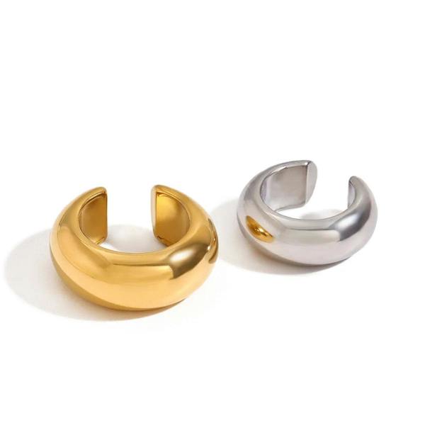 Elk & Bloom 14k Gold Huggie Hoop Ear Cuff
