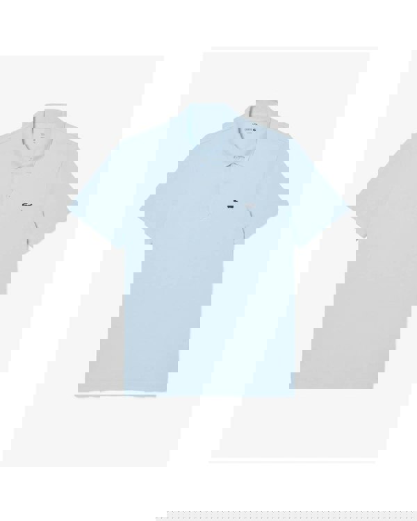 Lacoste Short Sleeved Mens Polo Shirt - Rill T01 - CHO - Designer Mens Short Sleeve T-Shirts & Tops