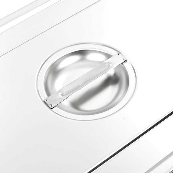 Berkfield Lids for GN 1/1 Pan 2 pcs Stainless Steel