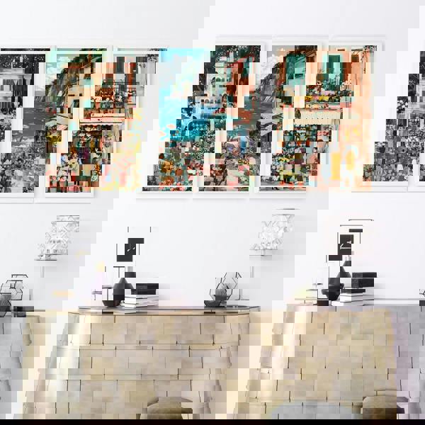 Paintings Living Room | Set of 3 Italian Lifestyle Wall art Prints