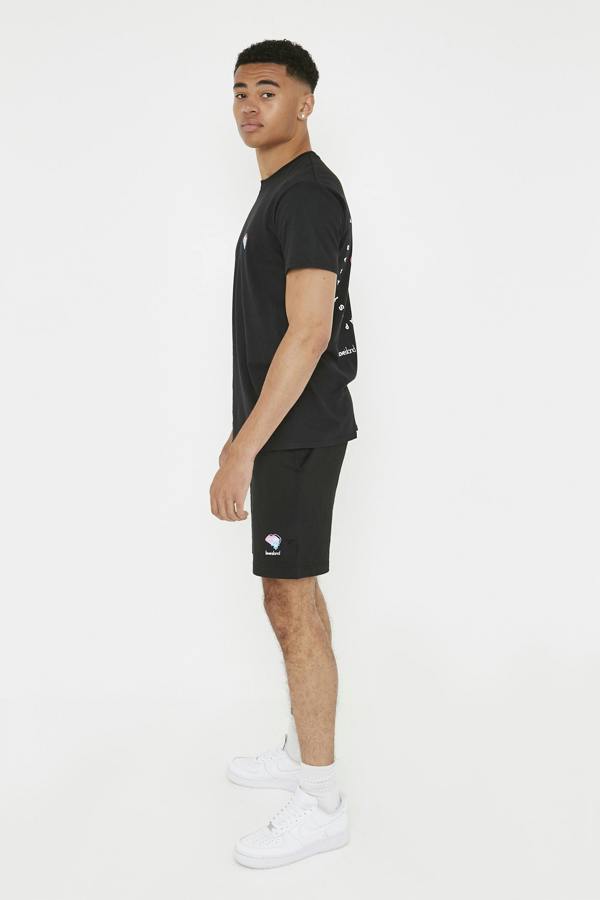 Smart Living Mens Love Island Lips T-Shirt - Black