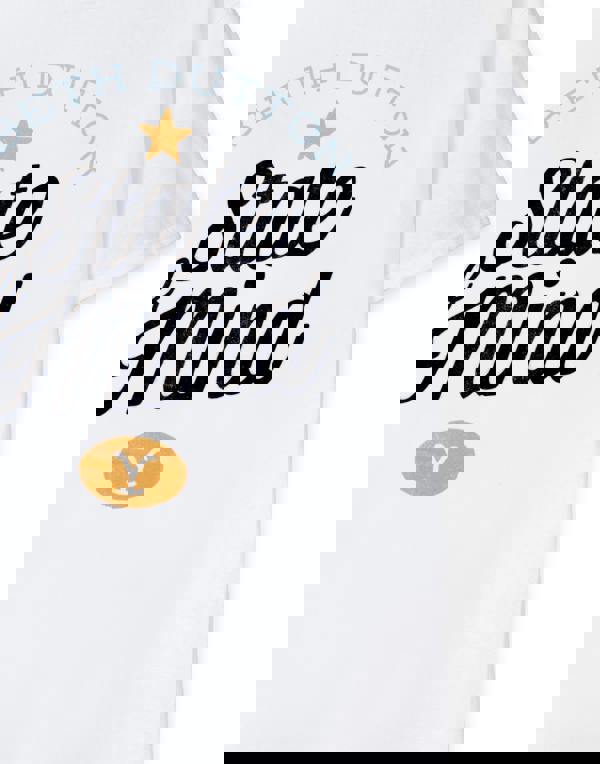 Yellowstone Womens White Beth Dutton State Of Mind Short Sleeved T-Shirt